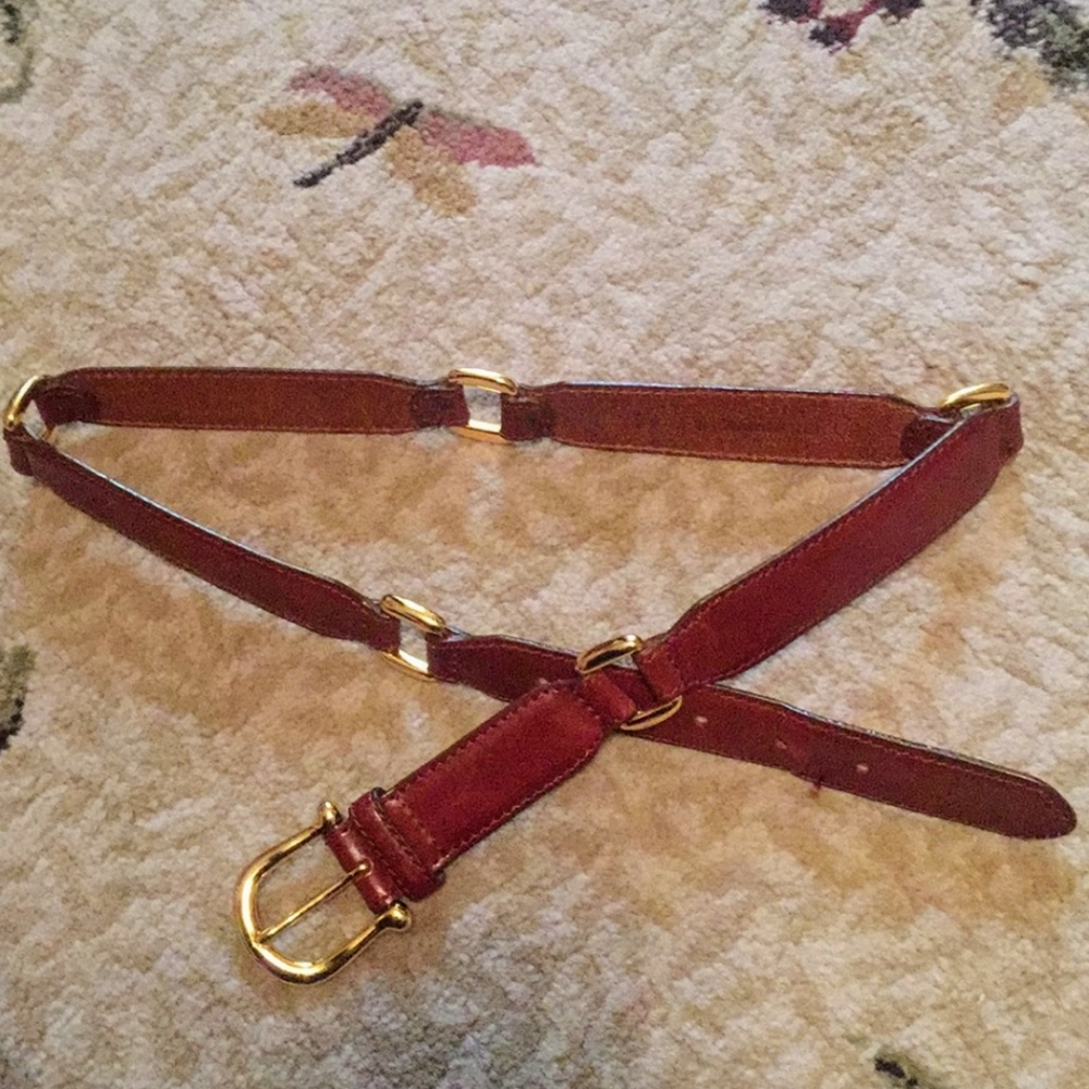 EUC Fossil Genuine Brown Women's Leather Belt